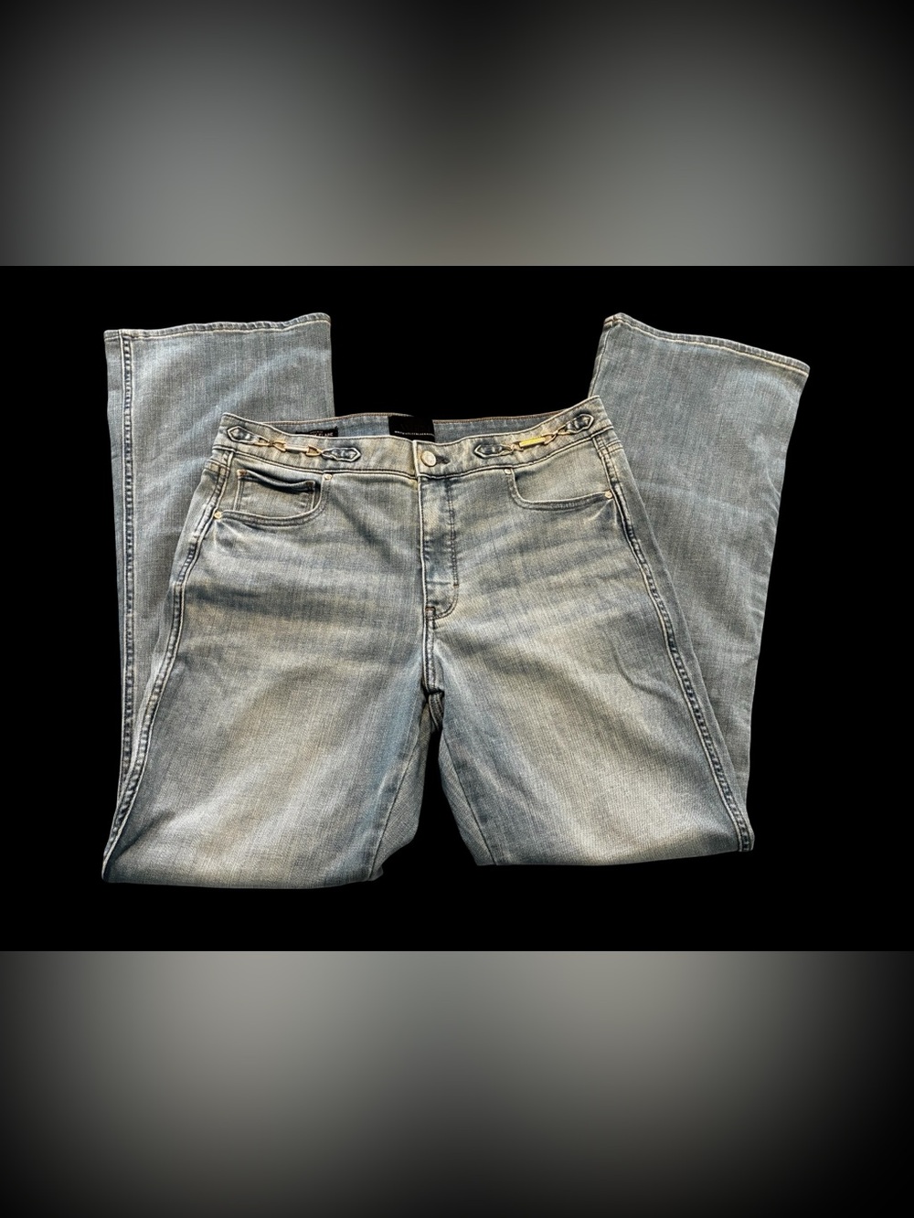 Women's White House Black Market Light Wash Flared Jeans - Picture 6 of 10
